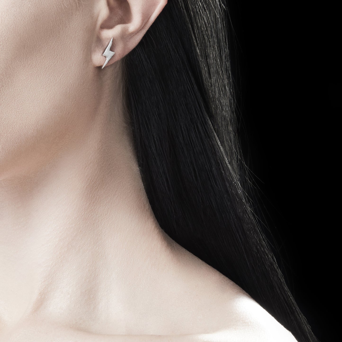 Lightning Bolt Stud Earrings