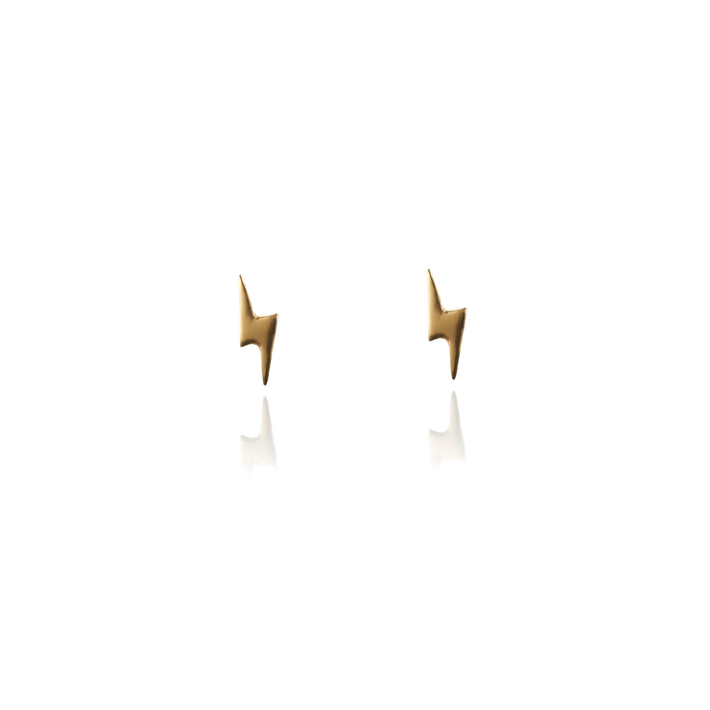 Lightning Bolt Studs Gold