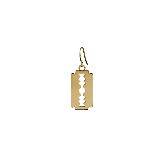 Razor Earrings Gold