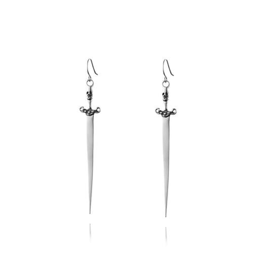 Heart of bone cult status slayer earrings in sterling silver 