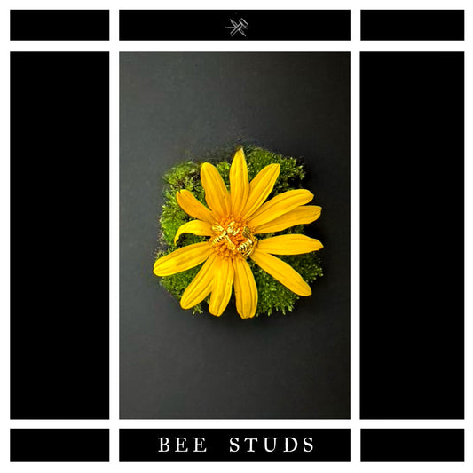 Bee Stud 18k gold Vermeil Earrings