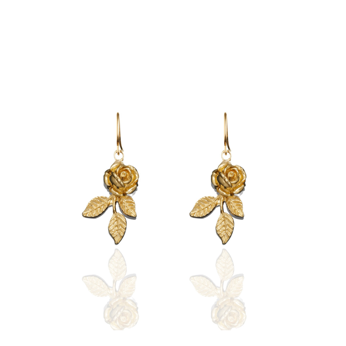 Eternal Rose Earrings Gold
